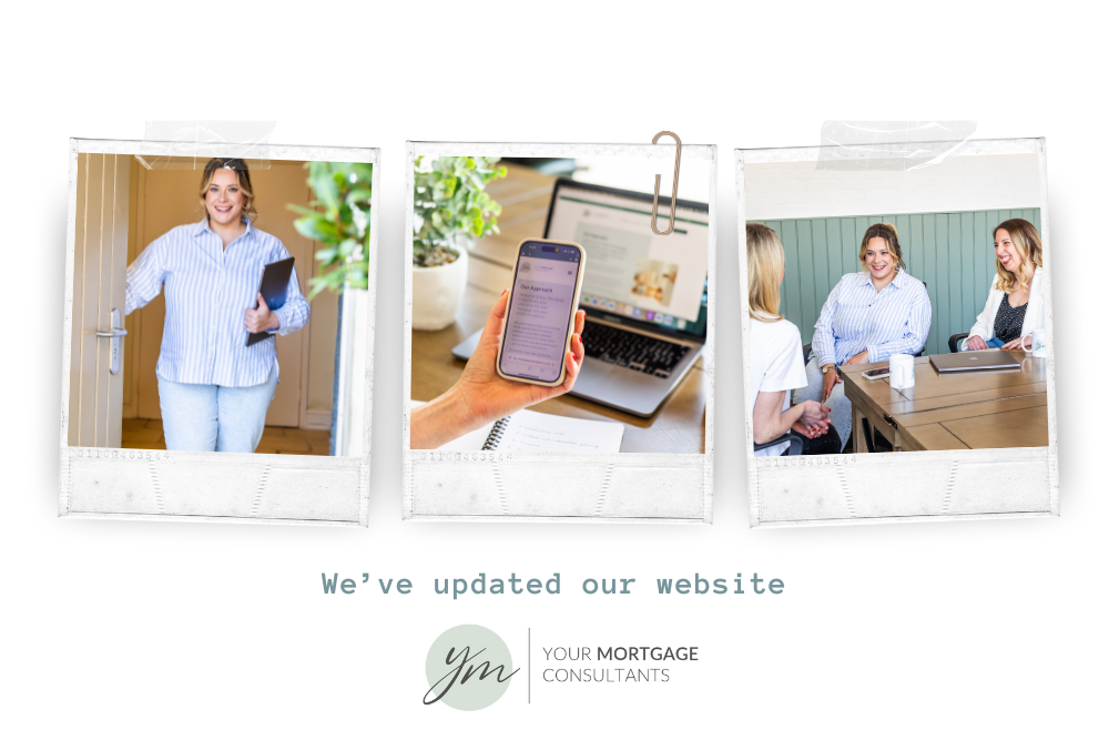 A photo showing pictures of the new and improved website